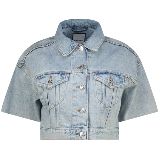 Clementine Croped Denim Jacket- Raizzed